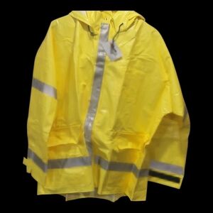 SCOTCHLITE XL NWT Neese Hi Vis Safety Workwear Reflect PVC Nomex Hooded Jacket